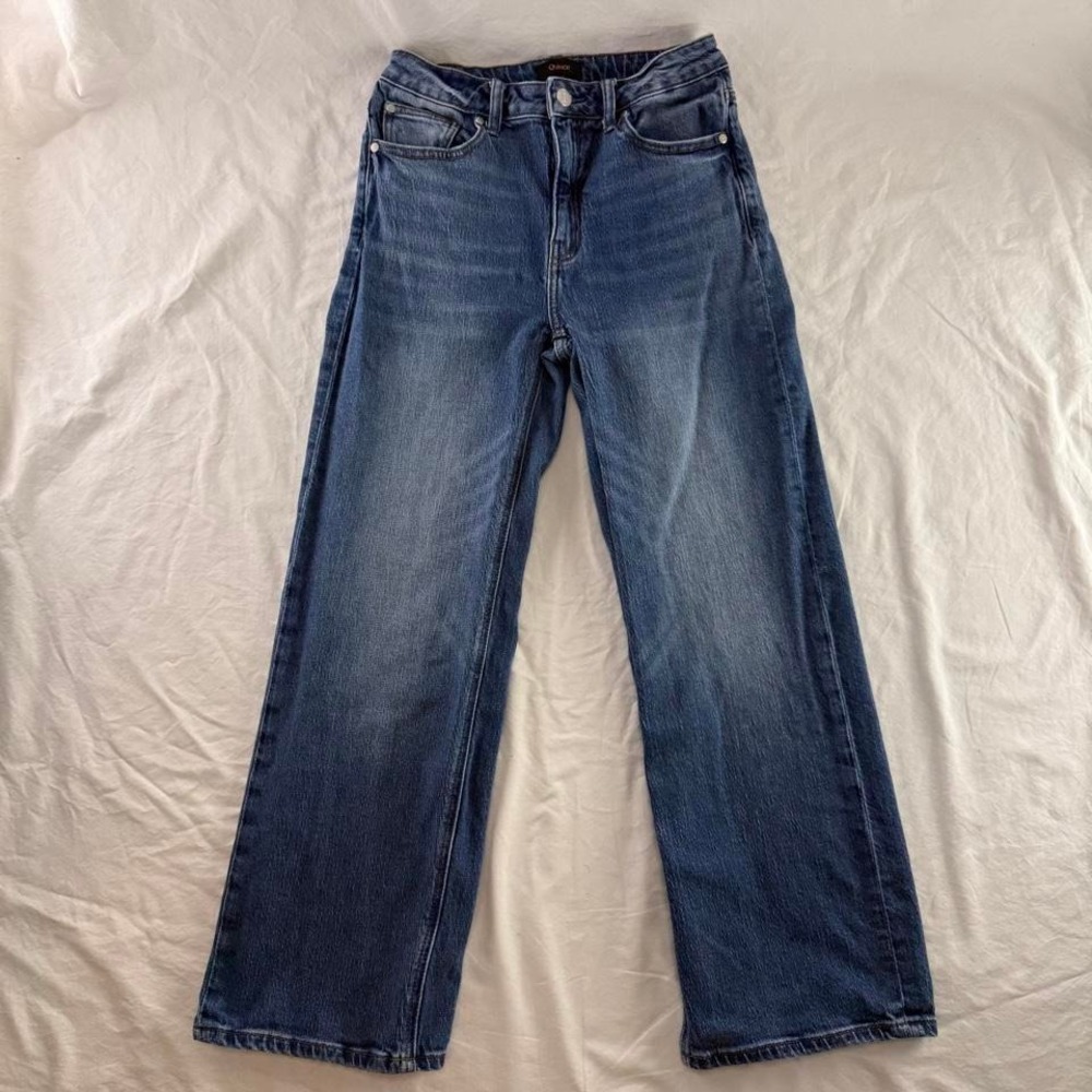 Quince Bella Stretch Relaxed Straight Jean Sz 27